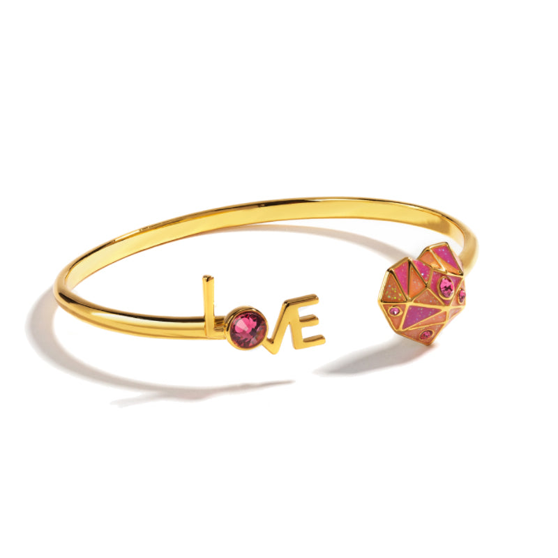 Faceted Heart Love Bracelet